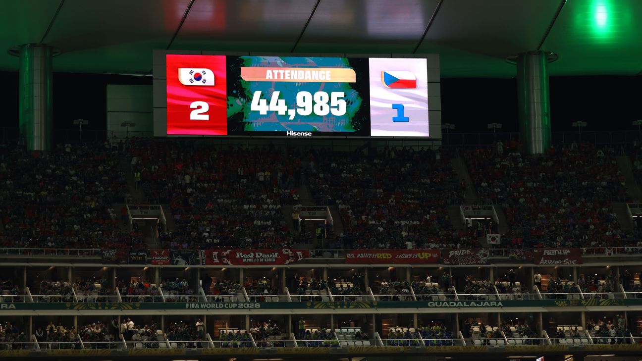 世界杯韩国对捷克上座率风波，FIFA坚持44985人数据准确